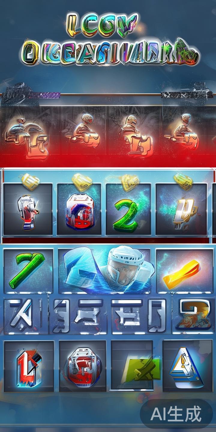 在“幸运百搭冰球突破”中，符号展示具有一定的随机性